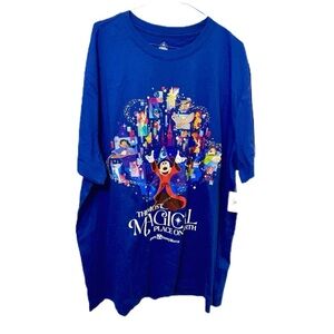 Disney Sorcerer Mickey 'The Most Magical Place on Earth' Shirt - Size 2XL - NWT